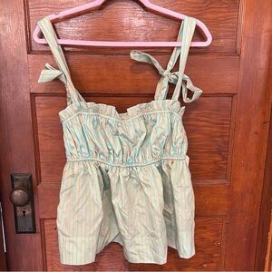 Striped Sleeveless Top NWT